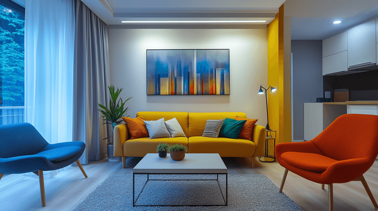 Diseño de color y luz para amplitud óptica