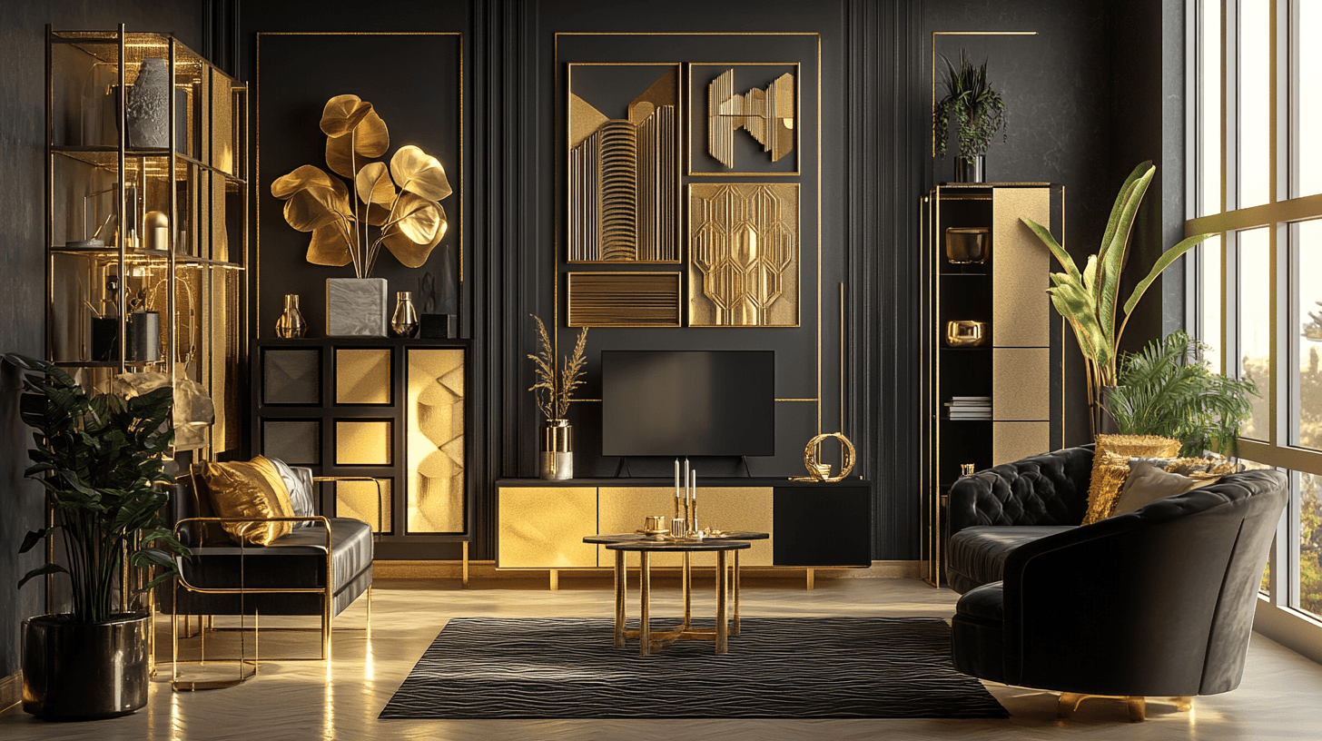 Estilos de vida con acentos dorados: De Art Deco a Moderno
