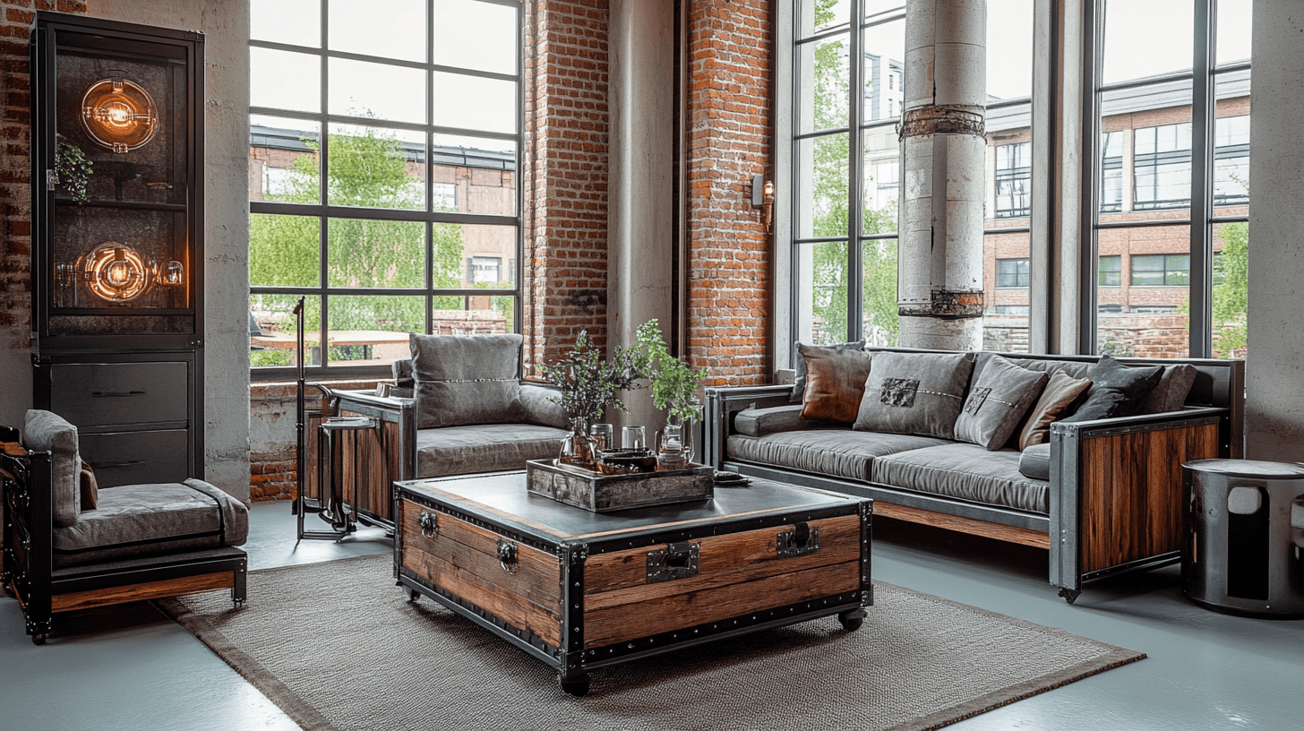 Chic Industrial: Materiales robustos combinados con estilo