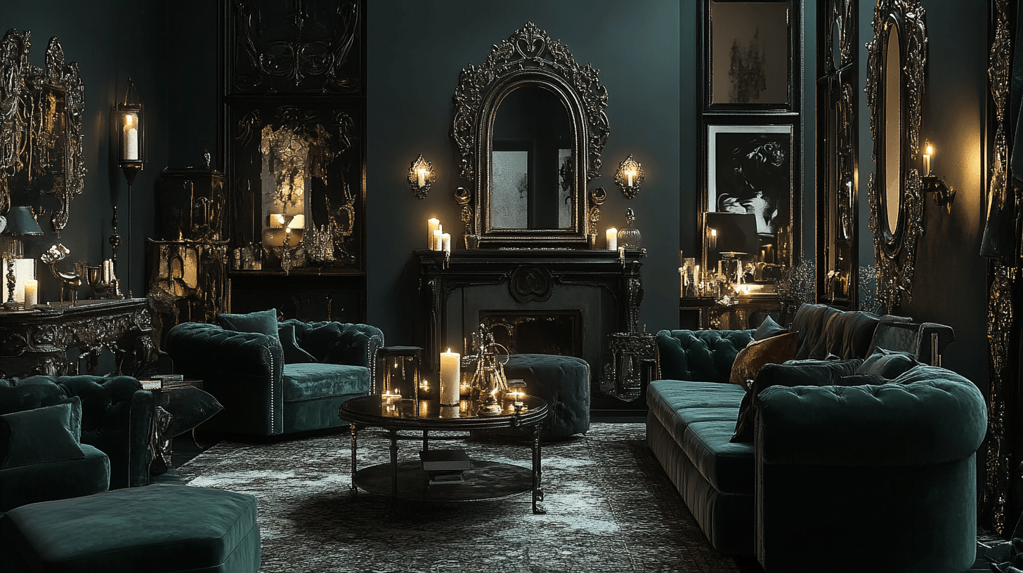 Gothic Chic: Acentos oscuros y detalles lujosos