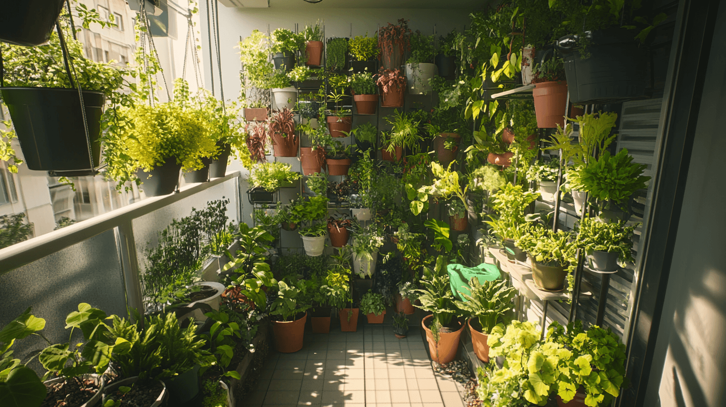 Diversidad de plantas en espacios pequeños