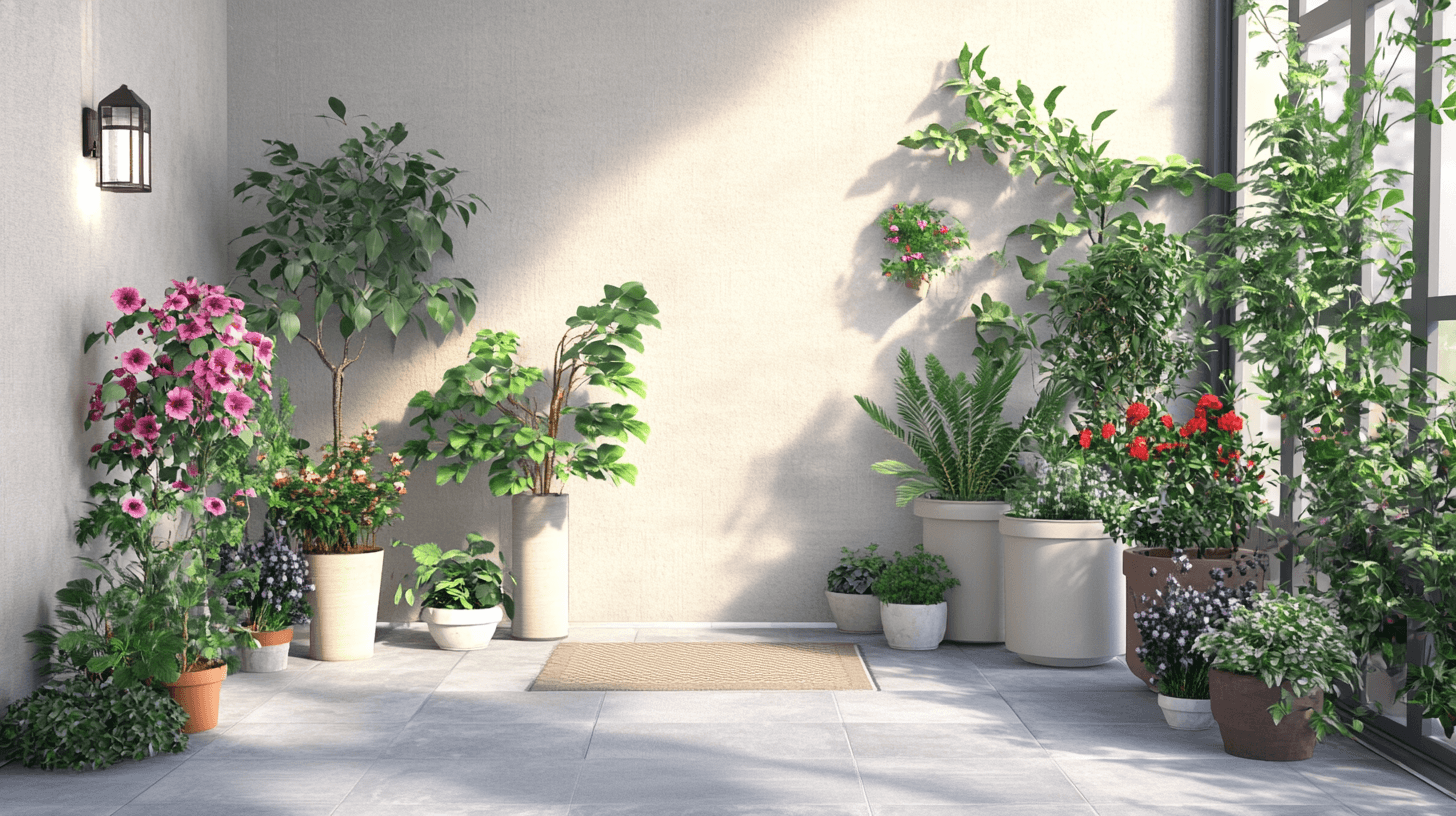 Diseño de entrada con plantas: La primera impresión cuenta