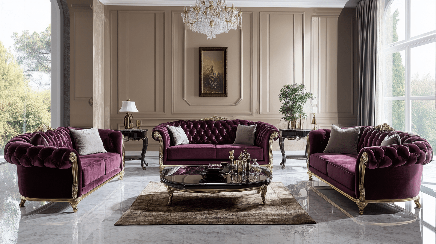 Lujo italiano: Muebles opulentos y materiales nobles
