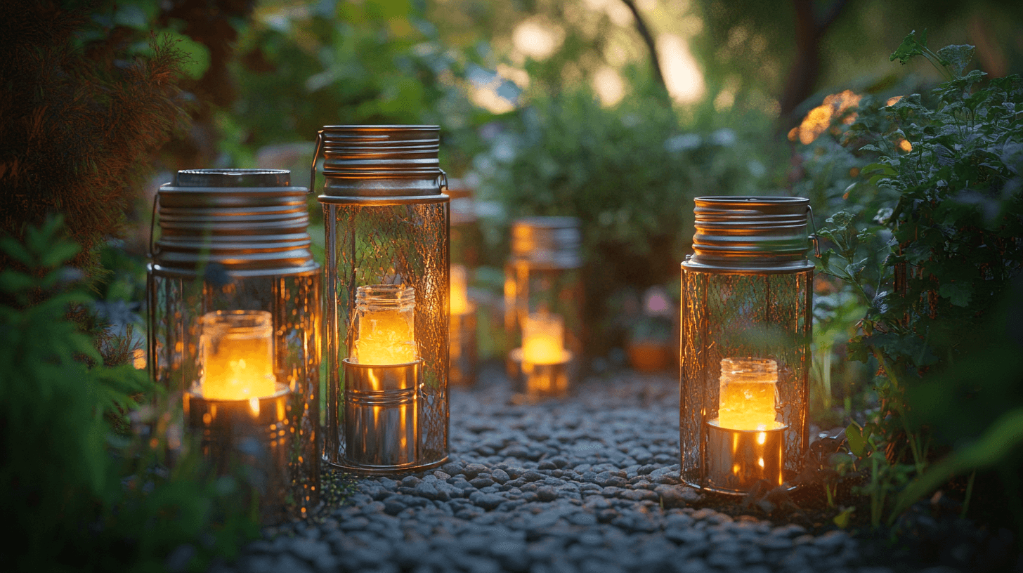 Decoración exterior con faroles: juegos de luces en el jardín