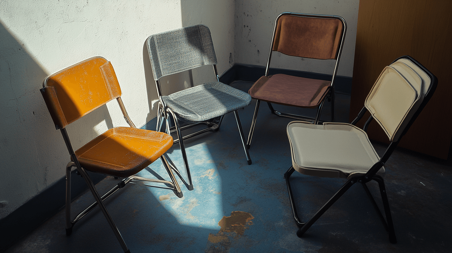 Diferentes tipos de sillas plegables