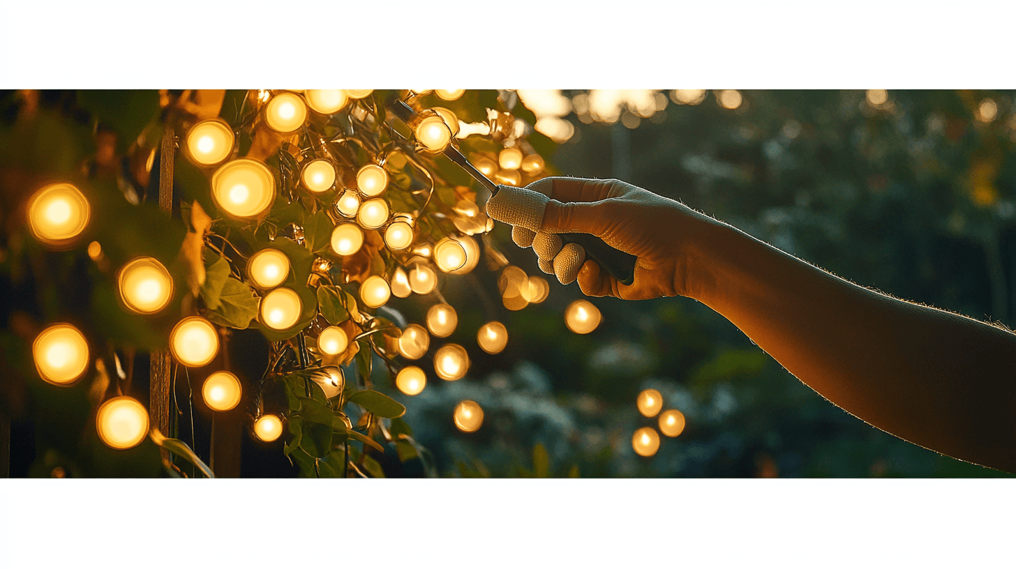 Cuidado y mantenimiento de guirnaldas de luces para exteriores