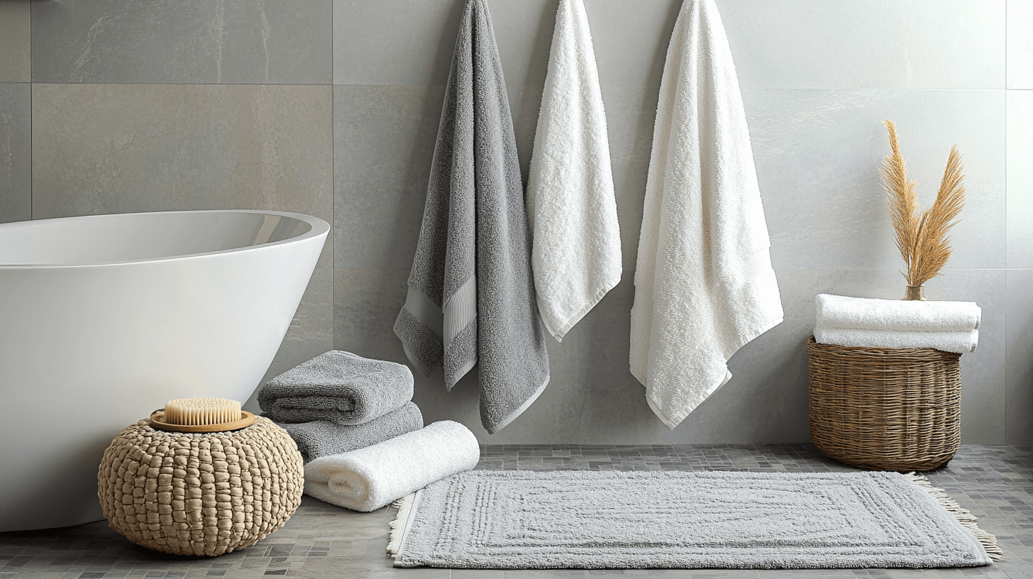 Textiles como elementos decorativos en el baño