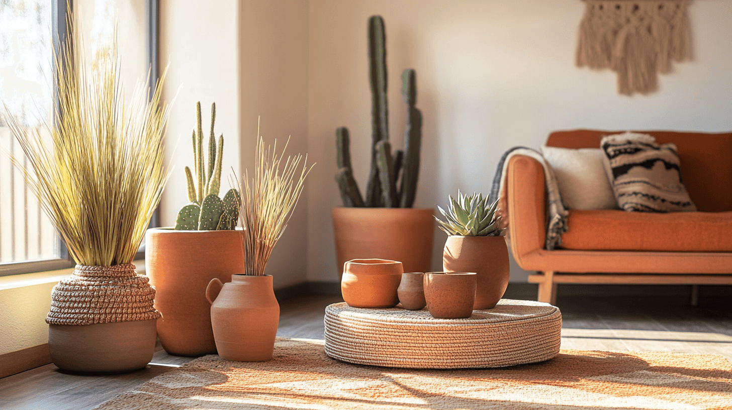 Decoración de estilo desértico: Accesorios y plantas