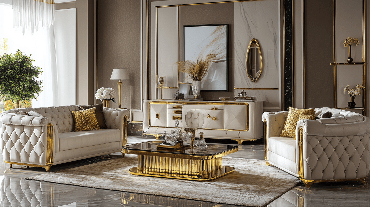 Acentos dorados: lujo y elegancia en tu hogar