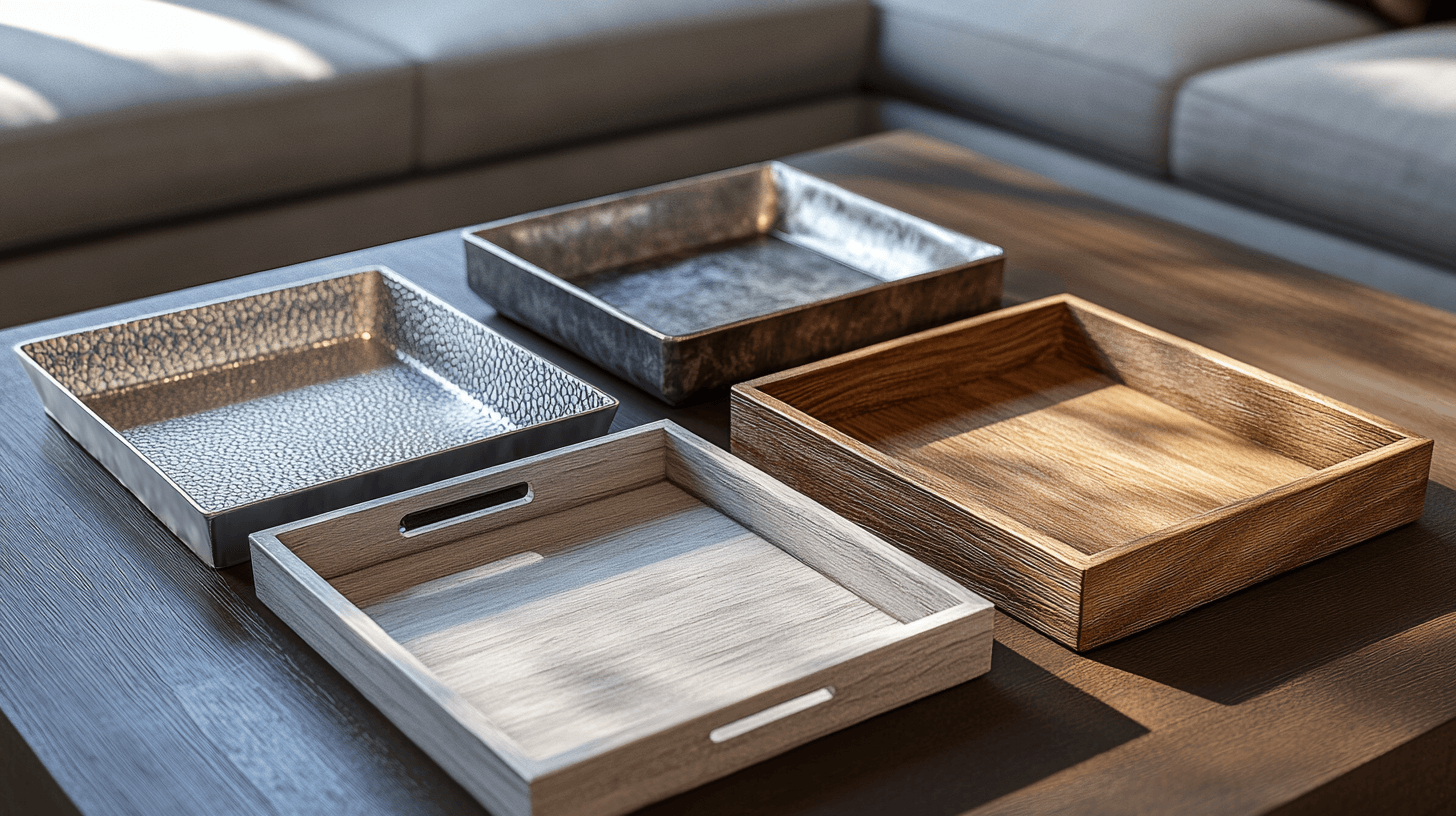 Materiales y diseños: La bandeja adecuada para tu estilo
