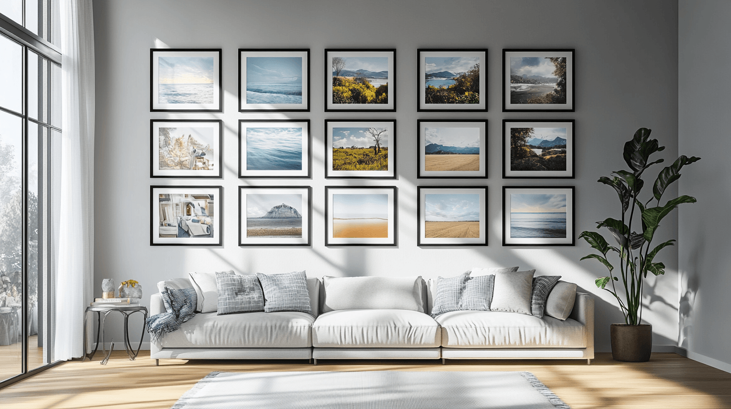 La disposición correcta para tu pared de fotos