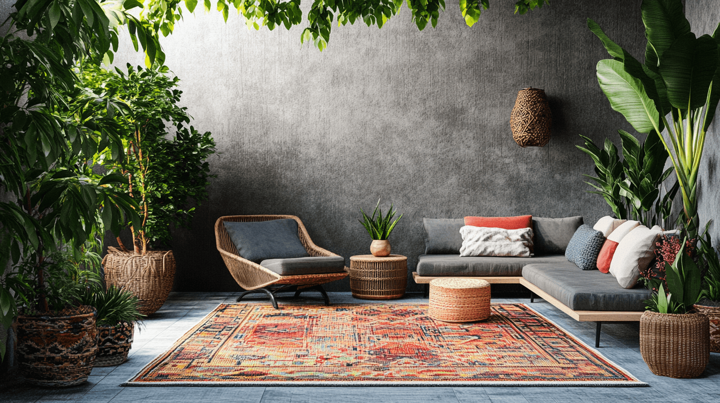 Alfombras para exteriores para terraza y balcón: confort y estilo