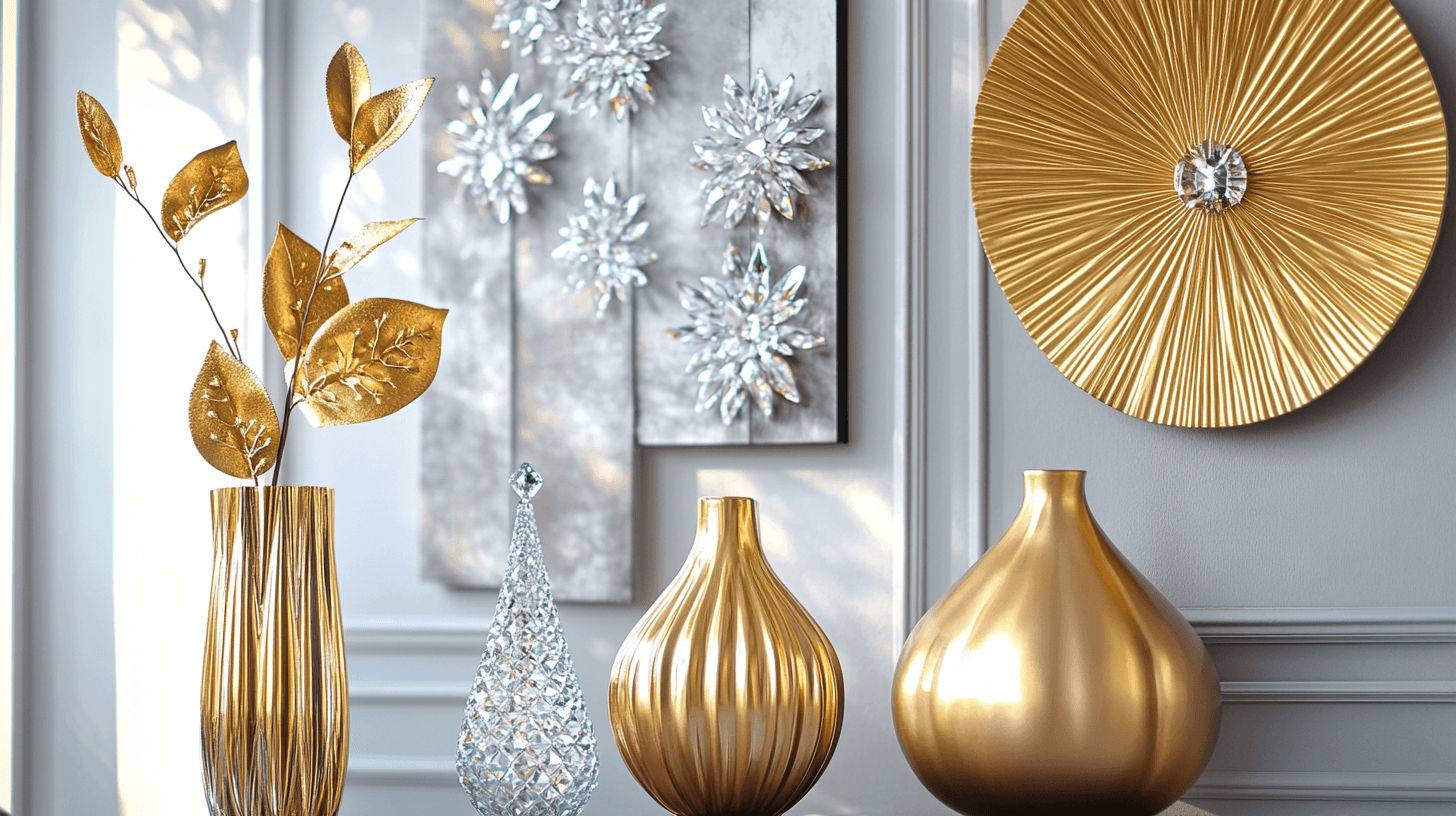 Acentos decorativos para el glamour moderno
