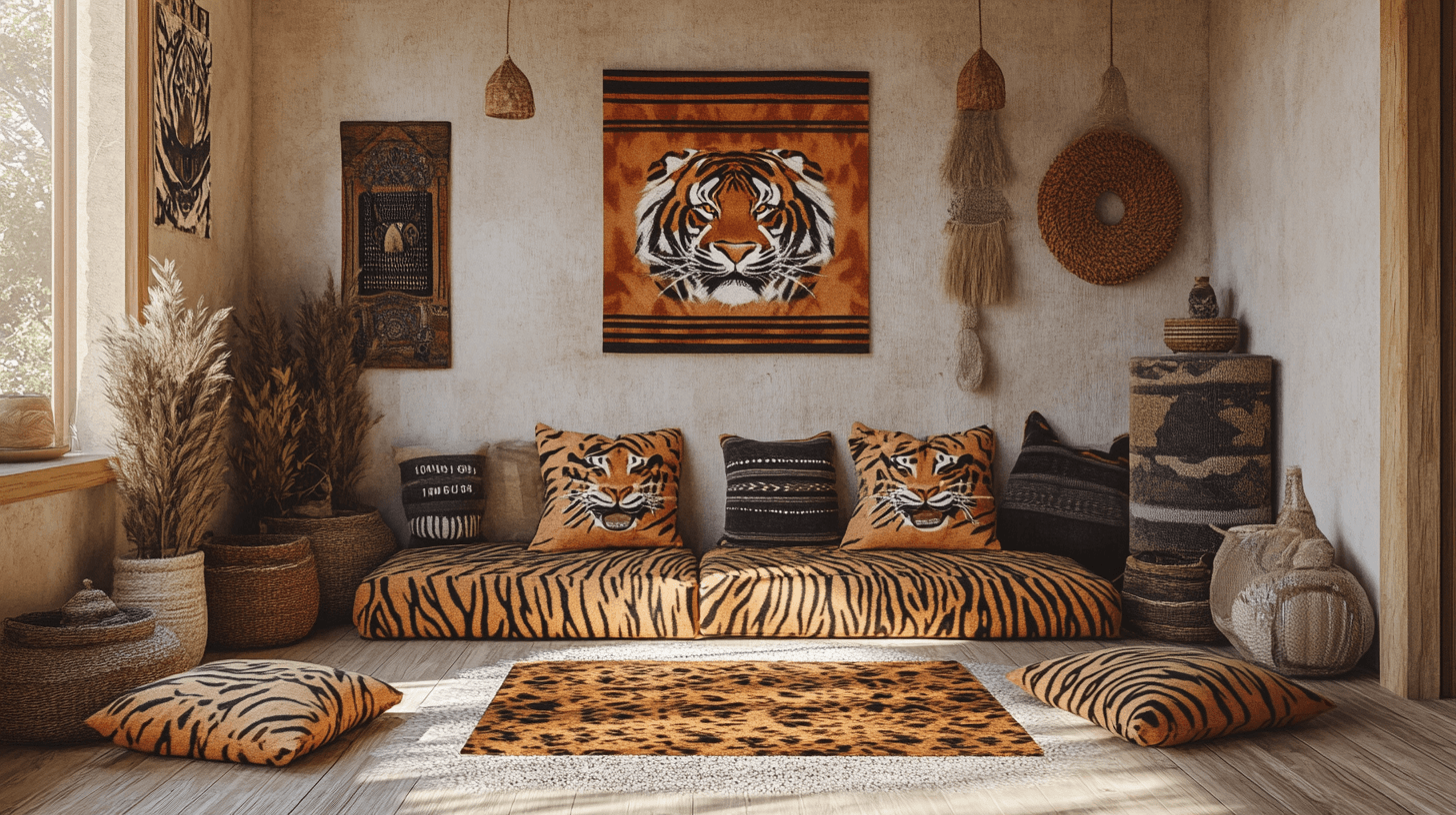 Estampado de tigre: Exotismo y calidez