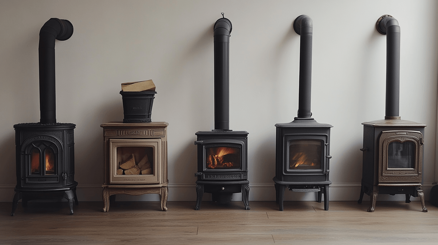 Materiales y diseños de estufas de chimenea