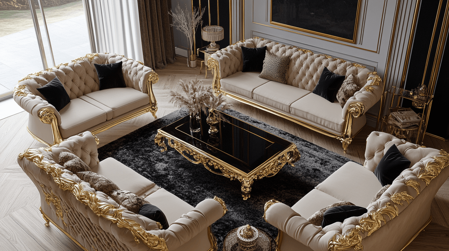 Oro y negro: La perfecta simbiosis para una decoración interior lujosa