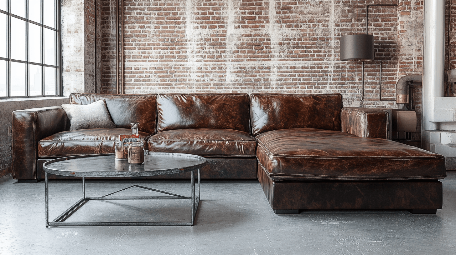Muebles para una sala de estar de estilo loft