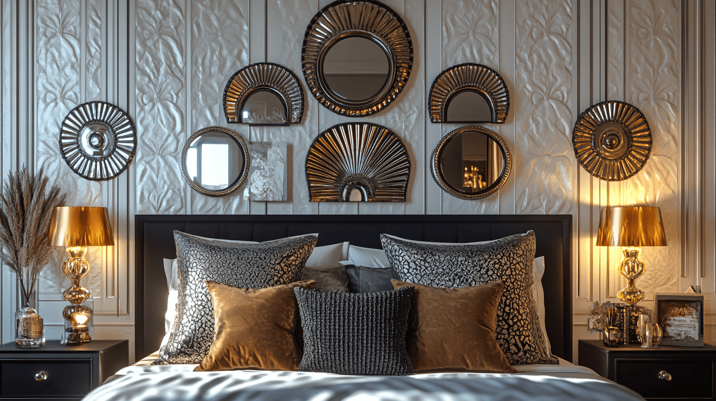 Decoración en el dormitorio Art-Deco: Añadir acentos glamorosos