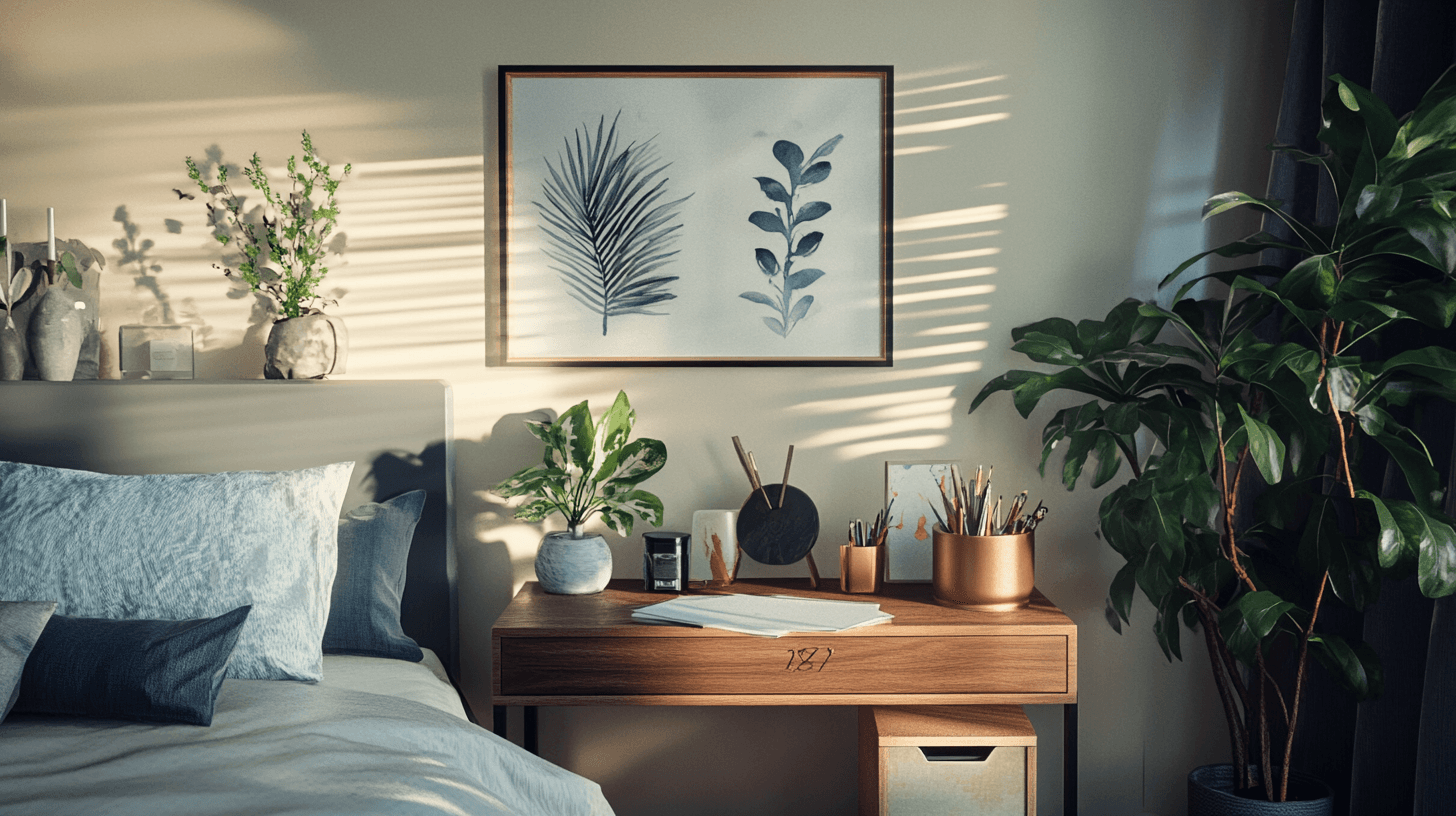 Ideas de decoración para el espacio de trabajo en el dormitorio