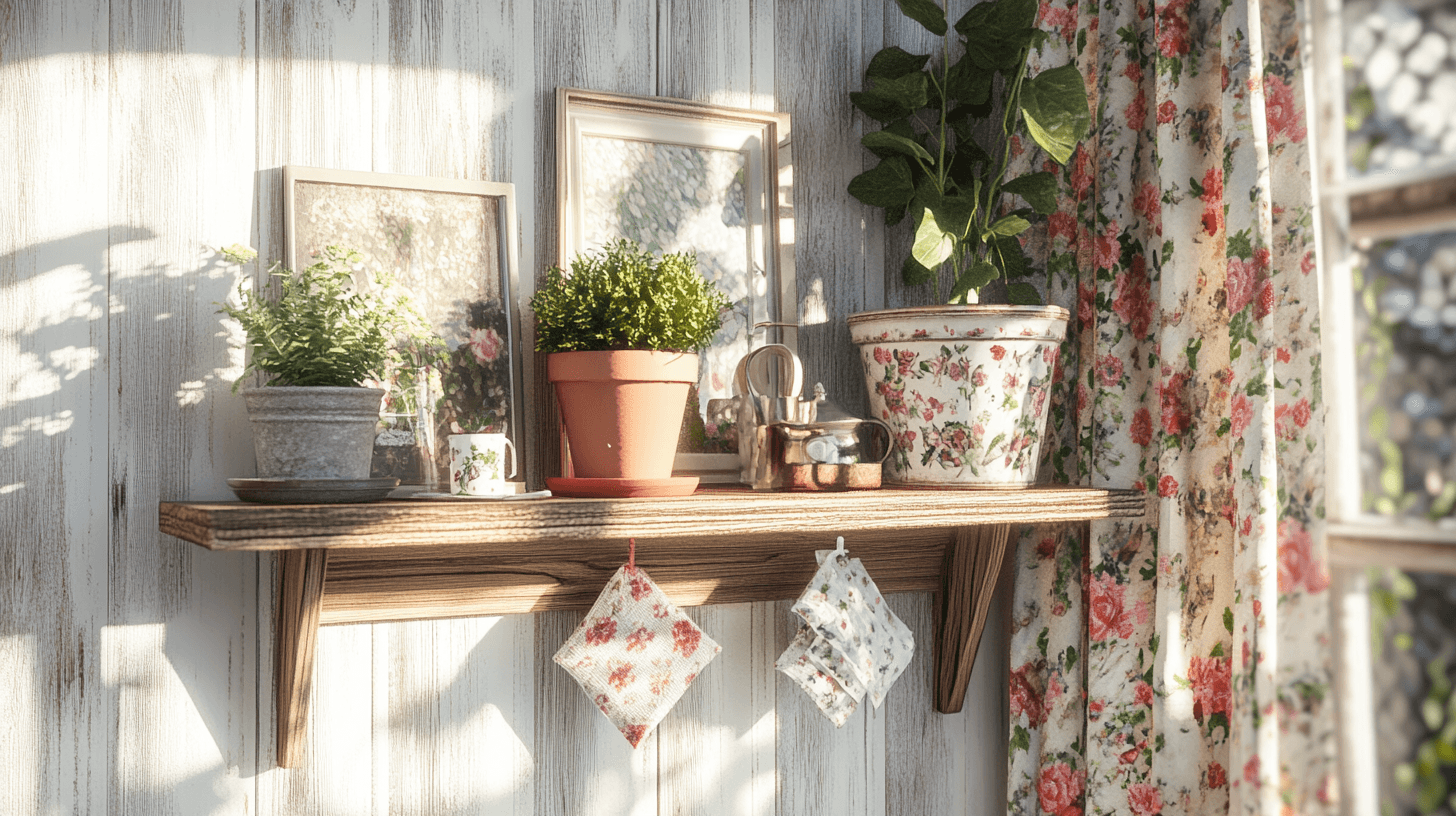 Decoración al estilo Cottagecore: Materiales naturales y patrones florales