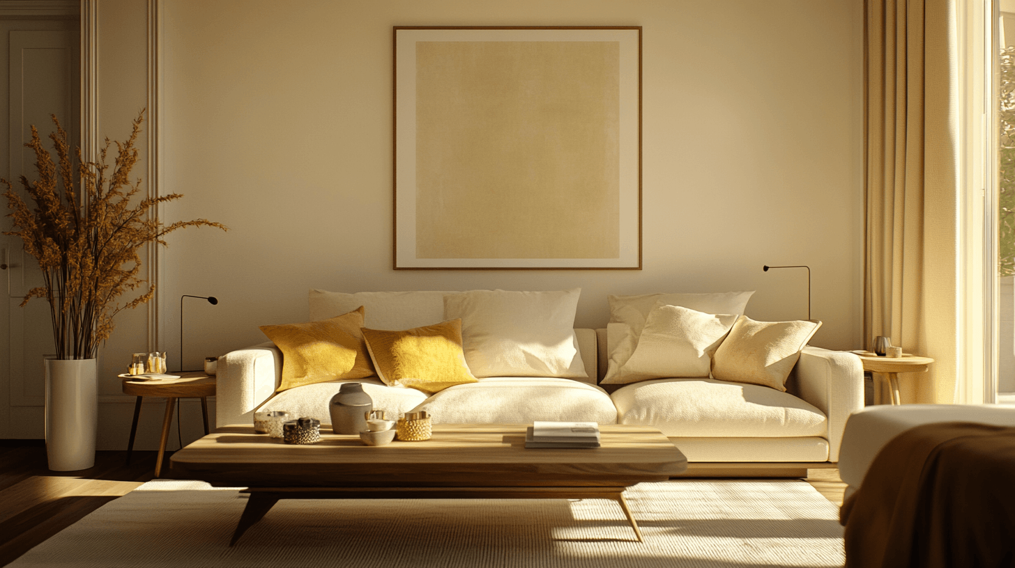 Muebles y accesorios en tonos claros