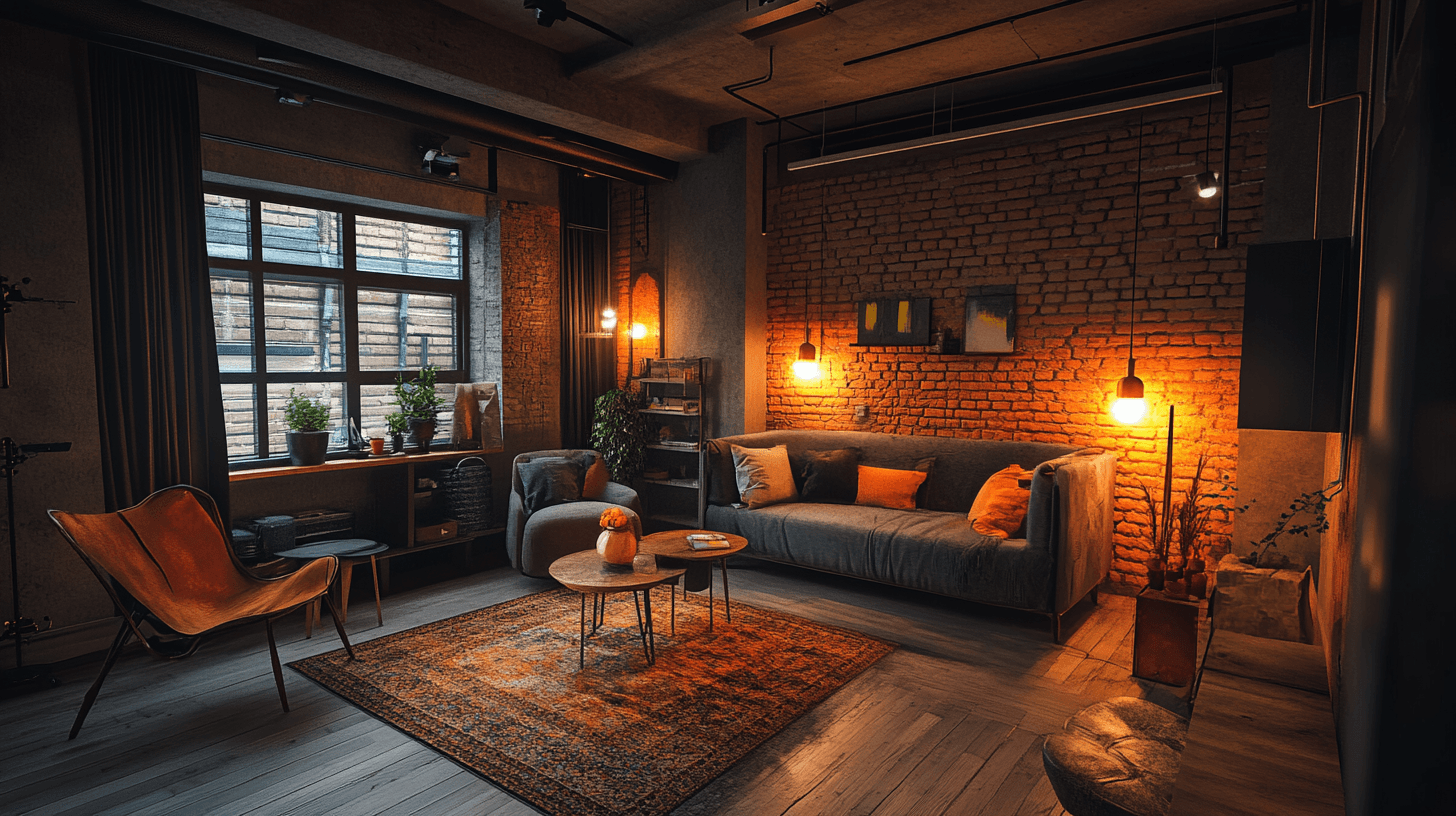 Habitación de invitados en estilo loft: moderna y acogedora a la vez