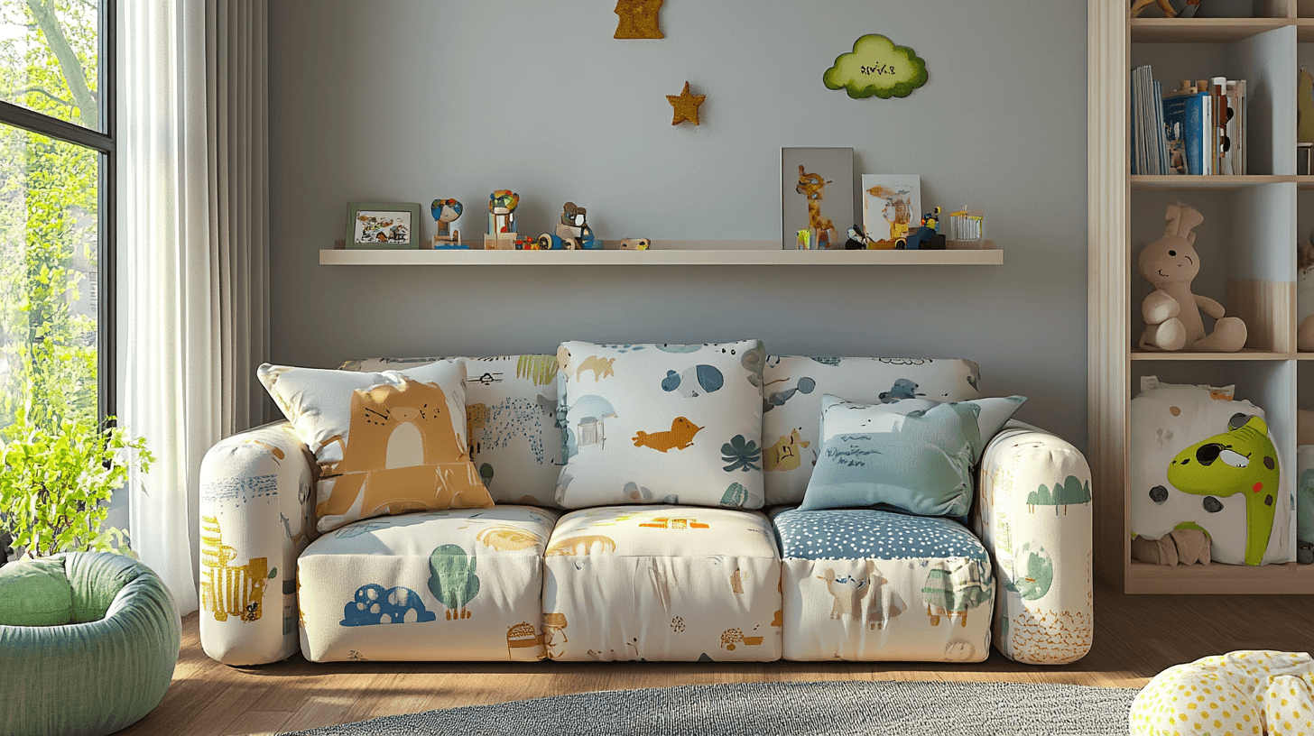 Diferentes tipos de sofás para niños