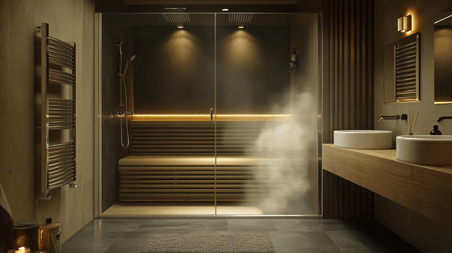 Baño con sauna integrada: Experimenta el bienestar en casa