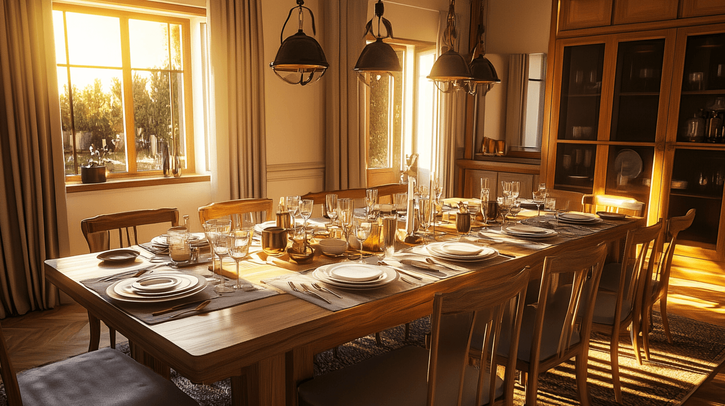 El tamaño y la forma correctos para tu mesa de comedor