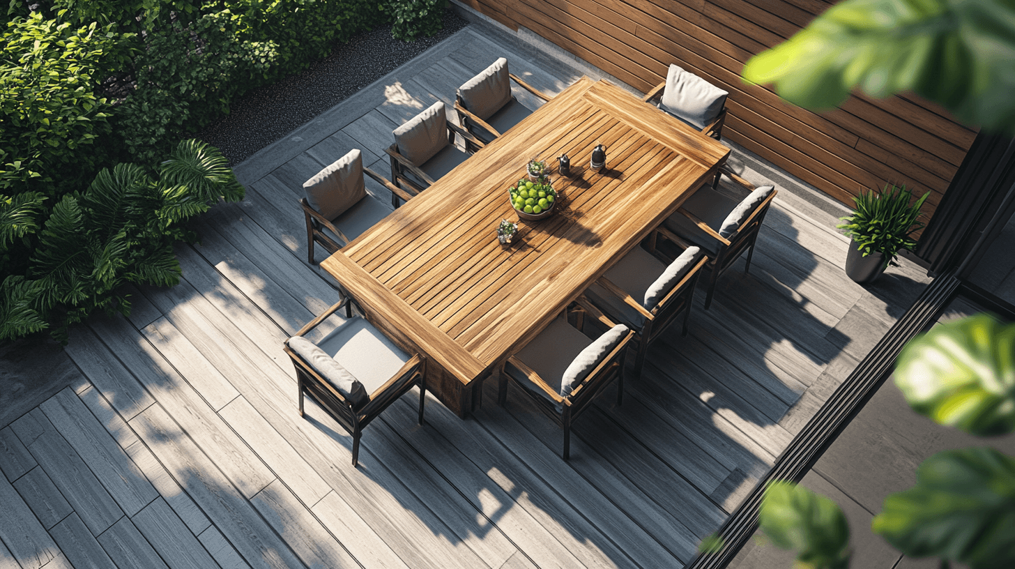 La elección correcta de muebles para tu comedor al aire libre