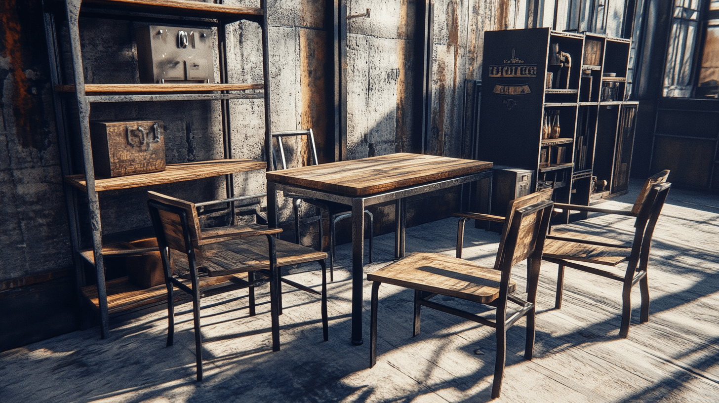 Muebles en estilo industrial: la funcionalidad se encuentra con el diseño