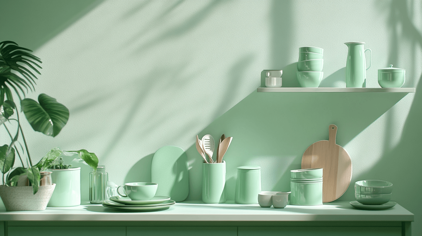 Decoración en verde menta: Añadir acentos elegantes