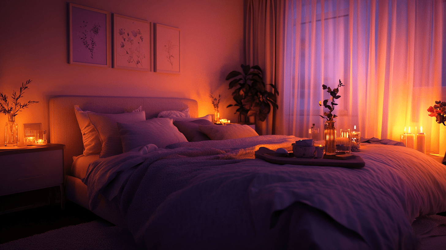 Dormitorio romántico: Colores suaves y textiles blandos