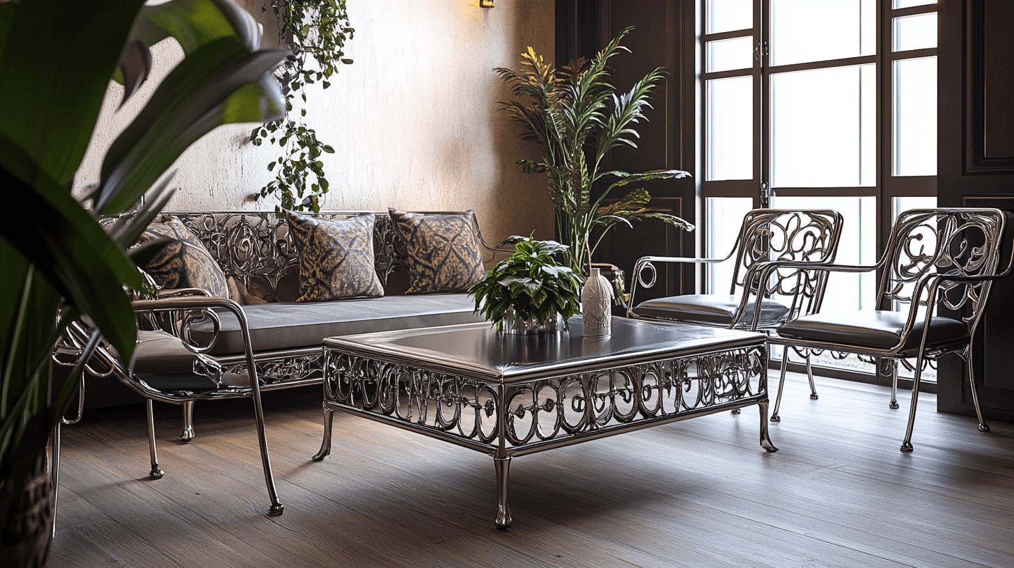 Integrar muebles de metal con estilo