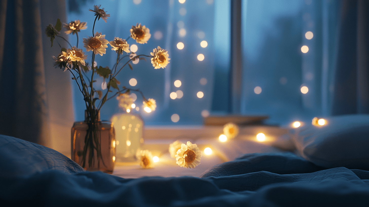Guirnaldas de luces en el dormitorio: Crear acentos románticos