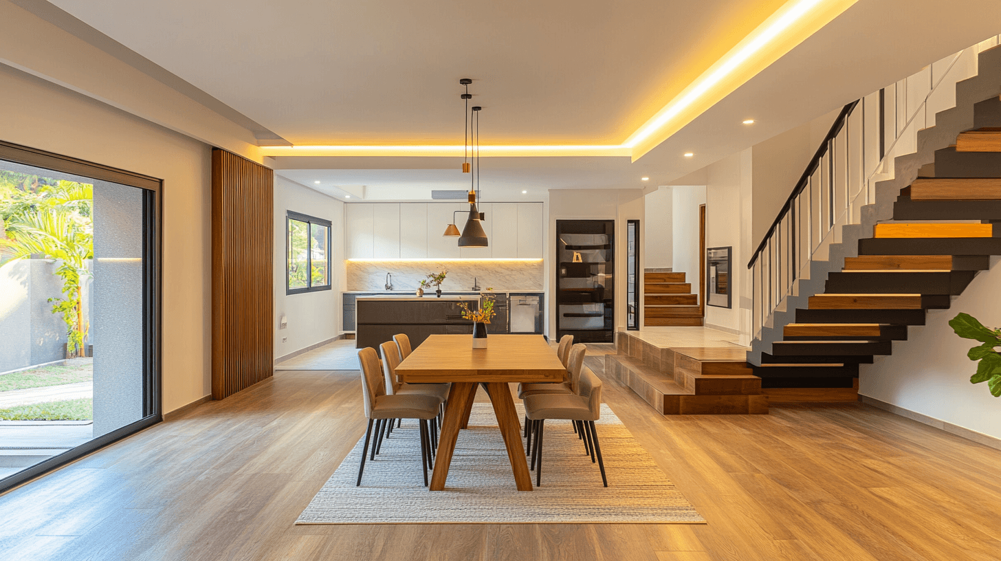 Distribución del espacio en conceptos de vivienda abierta
