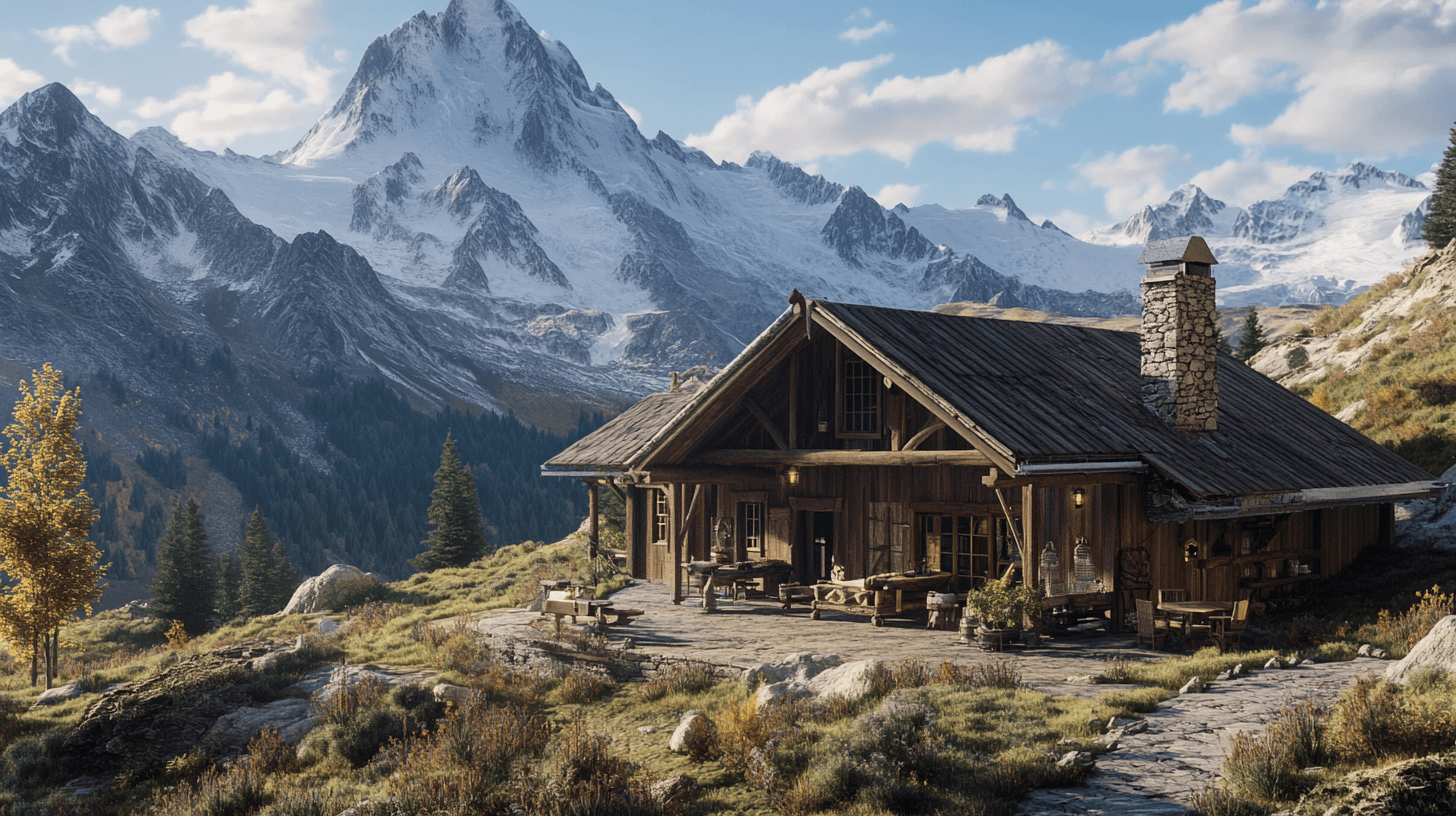 Mountain Lodge: Rústico y acogedor en las montañas