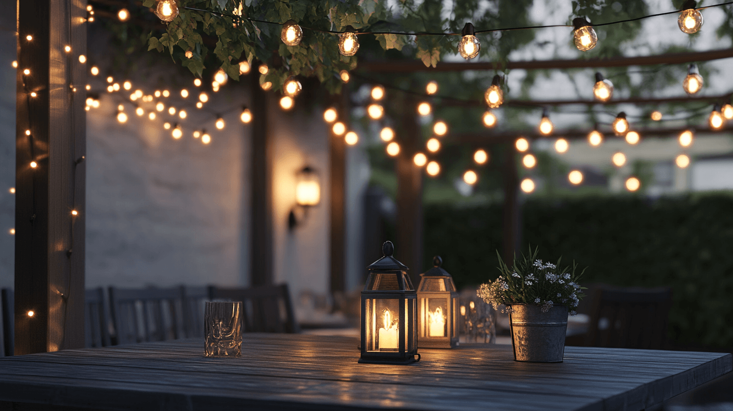 Conceptos de iluminación para noches con ambiente