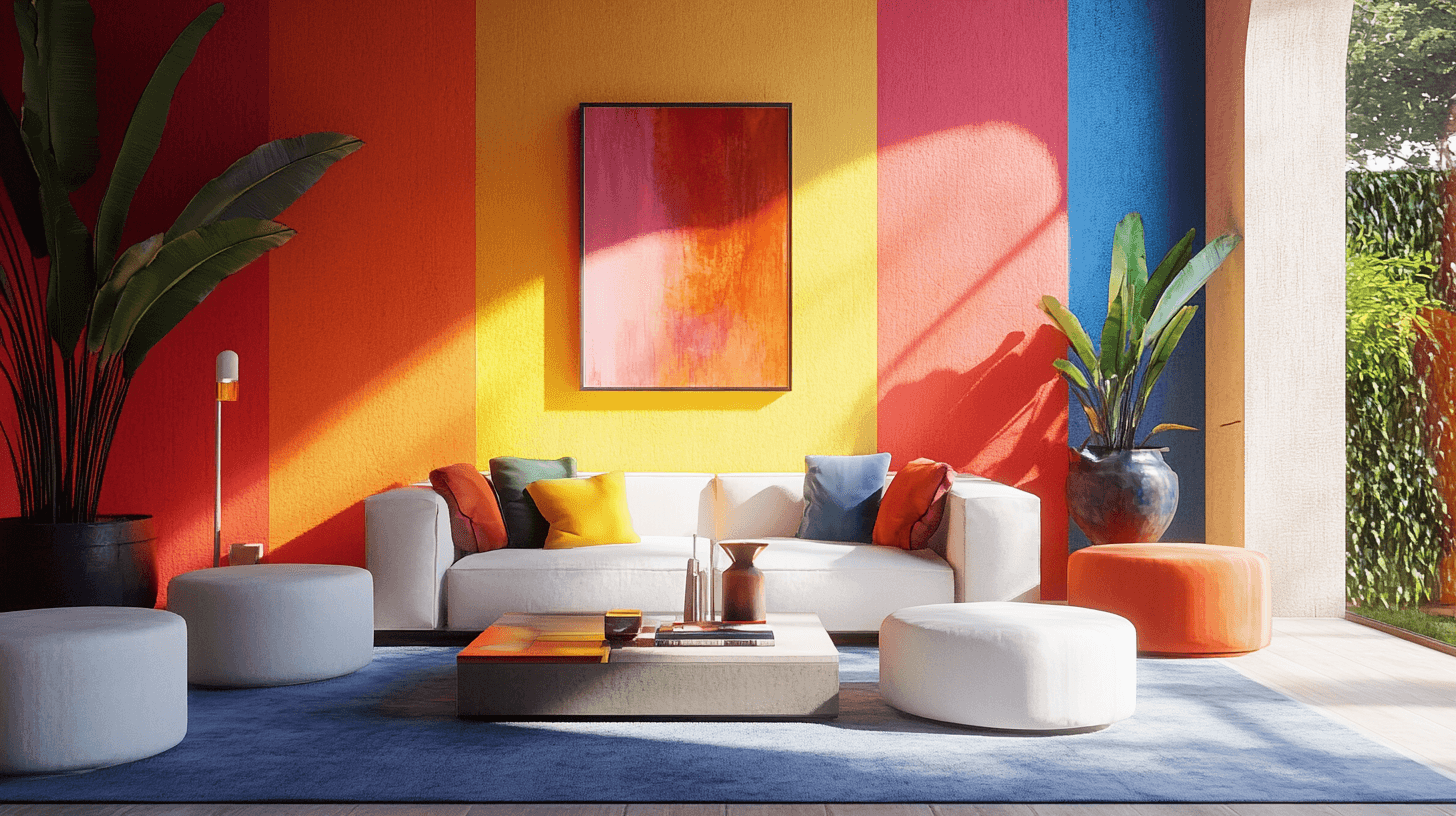 Colorido y audaz: Paredes de colores en cada habitación