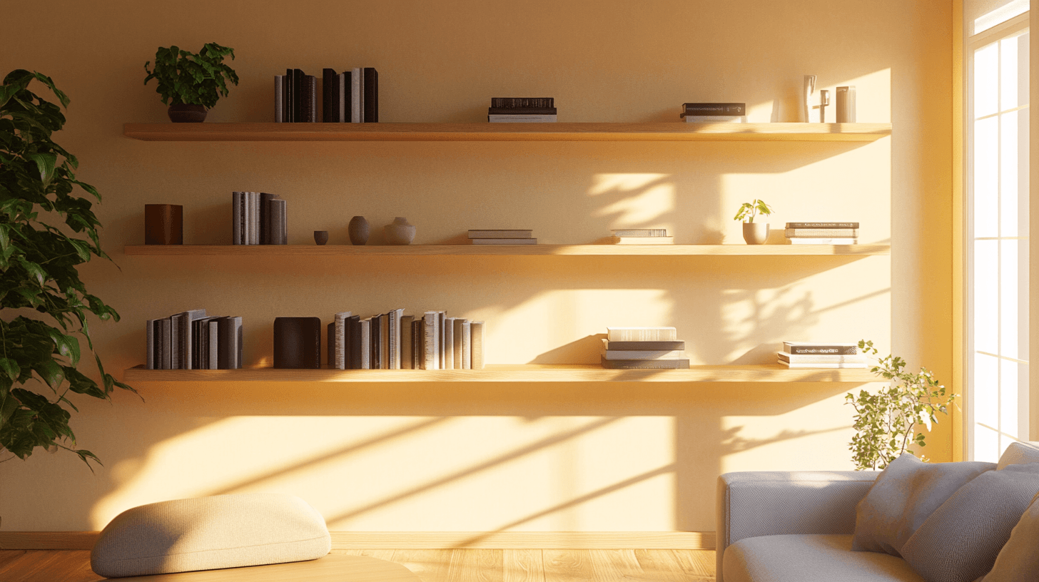 Colocación de estantes de pared: Consejos para la disposición óptima