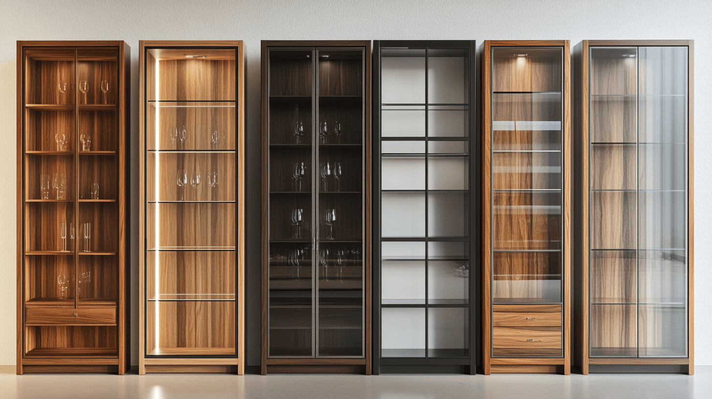 Materiales y diseños: La vitrina adecuada para tu estilo