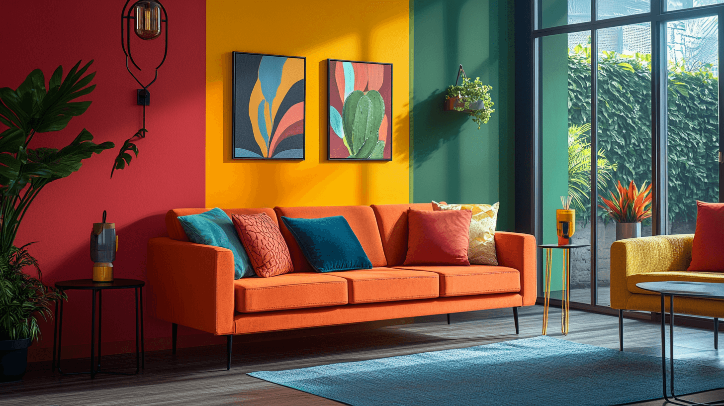 Paredes de colores en la sala de estar: El centro del hogar