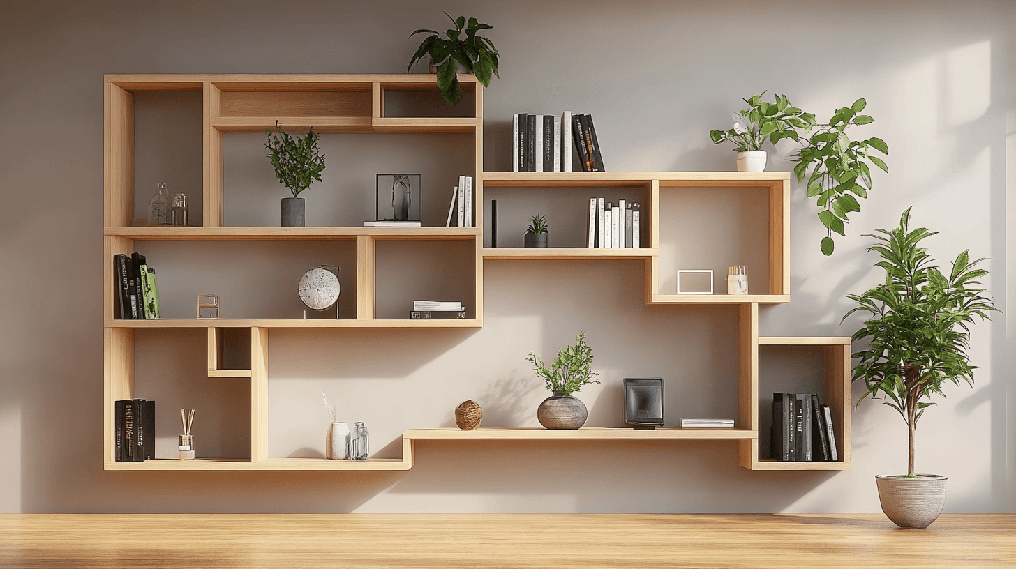 Espacio de almacenamiento creativo: estantes para cada habitación