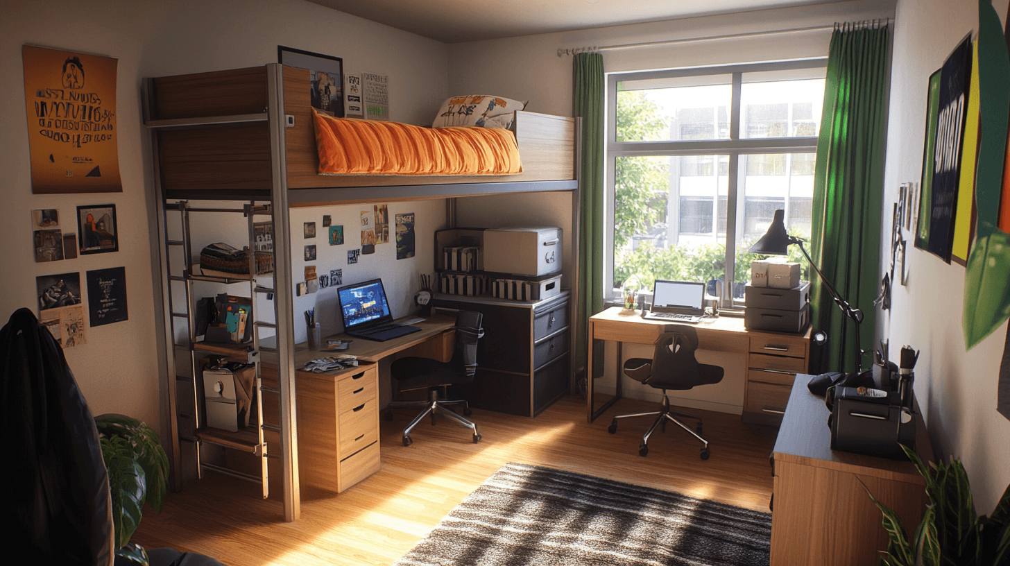 Muebles funcionales para habitaciones de adolescentes