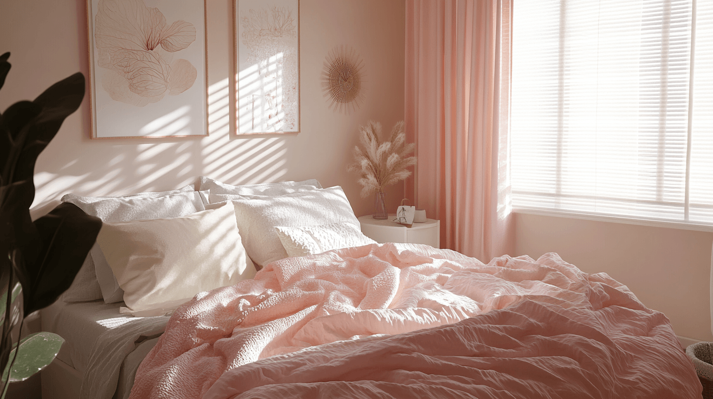 Tonos rosados en el dormitorio: Suave y relajante