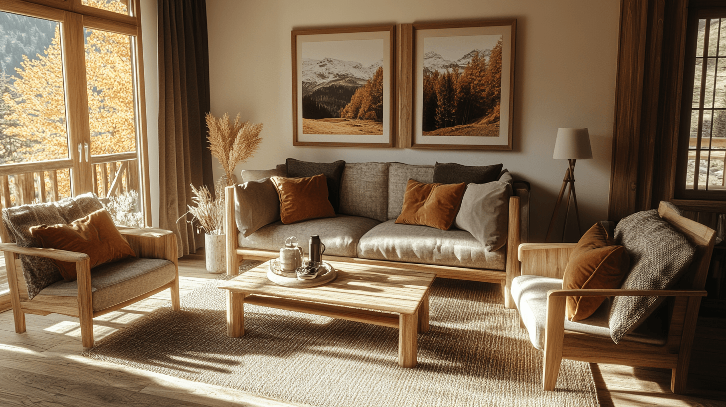 Diseño de color en estilo chalet: tonos terrosos y matices cálidos