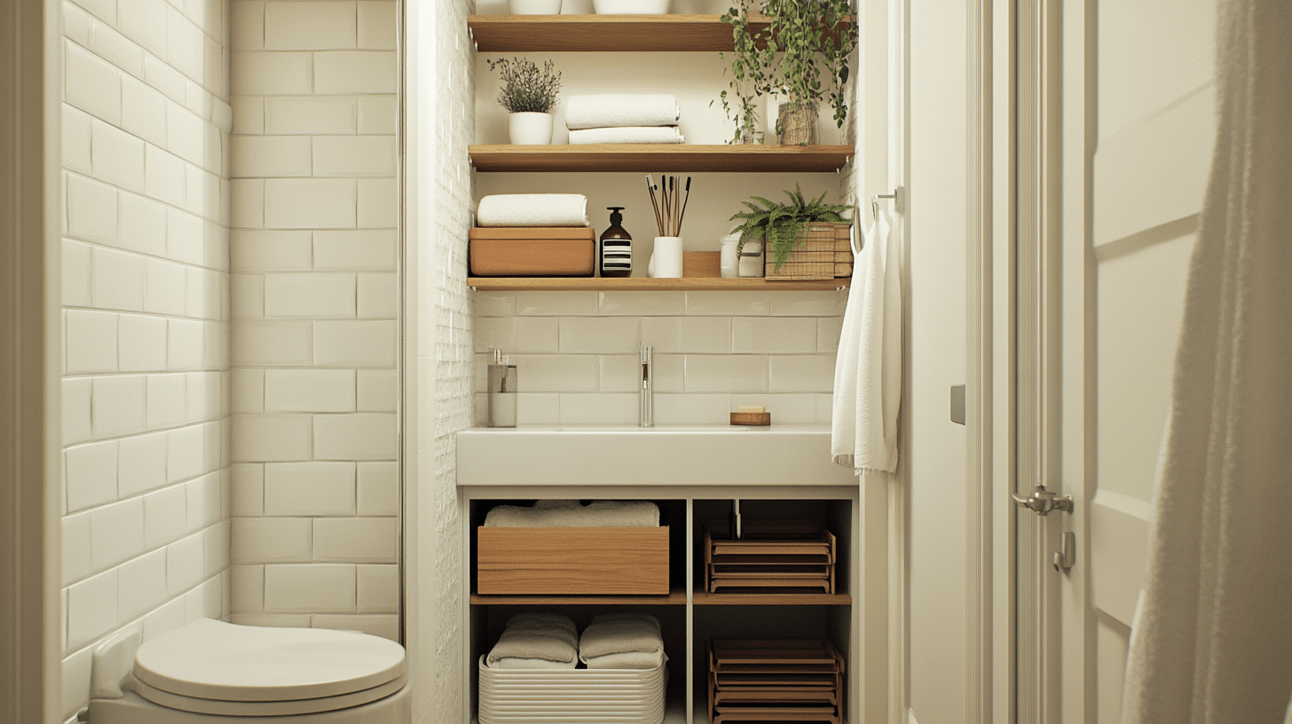 Soluciones creativas de almacenamiento para baños pequeños