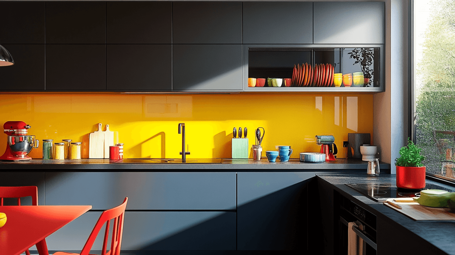 Acentos de cocina: Contrastes de color para un look fresco