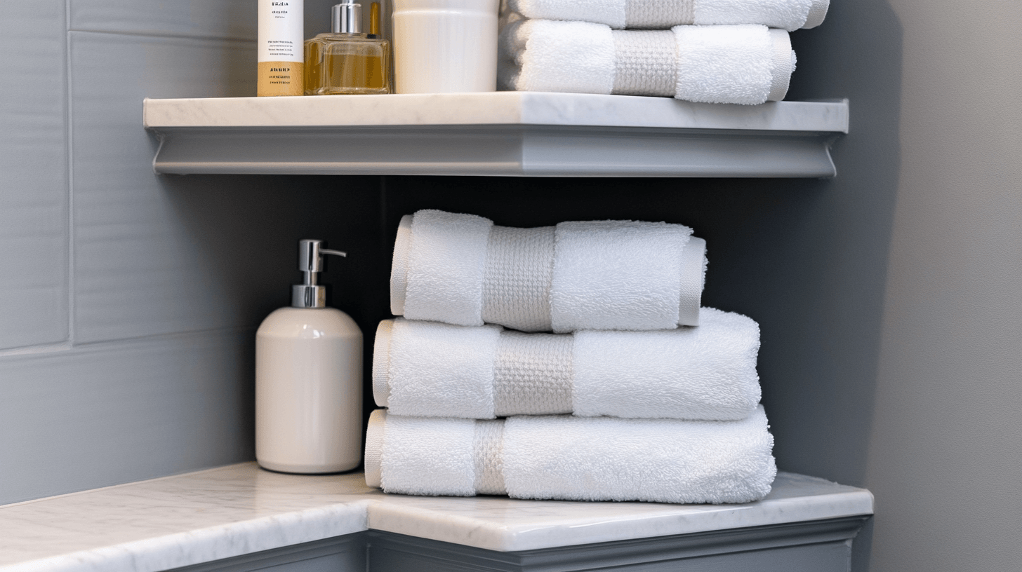 Estanterías de esquina en el baño: Soluciones que ahorran espacio para espacios pequeños