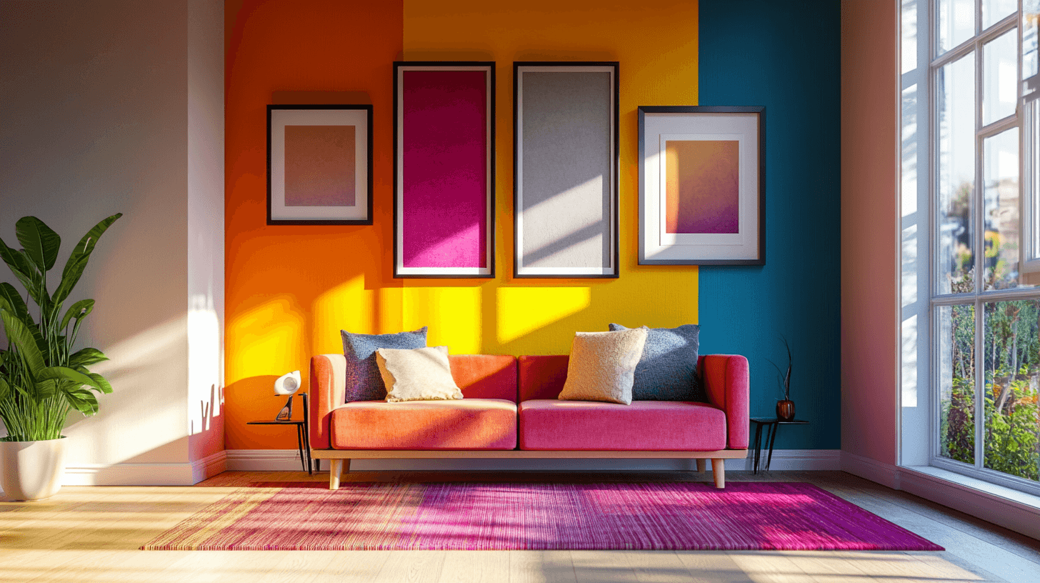 Diseño de paredes para resaltar con colores
